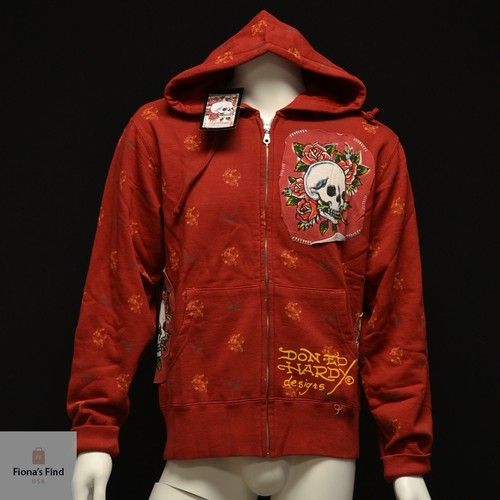 NWT Ed Hardy by Christian Audigier Men's Sweatshirt - Sk