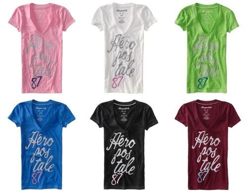 10 Camisetas Aeropostale Feminino
